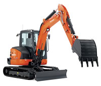 Kubota digger hire from Dial a Digger in Hampshire